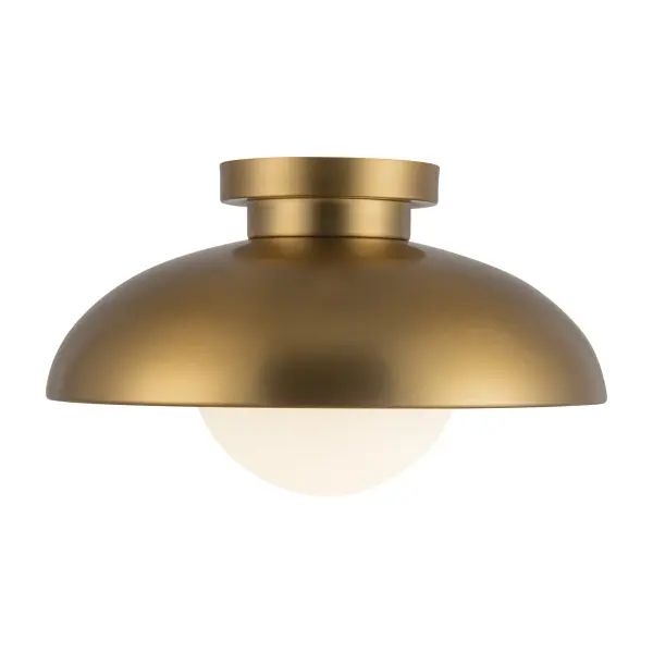 Rubio 12-Inch Flush Mount in Matte Black - Image 1