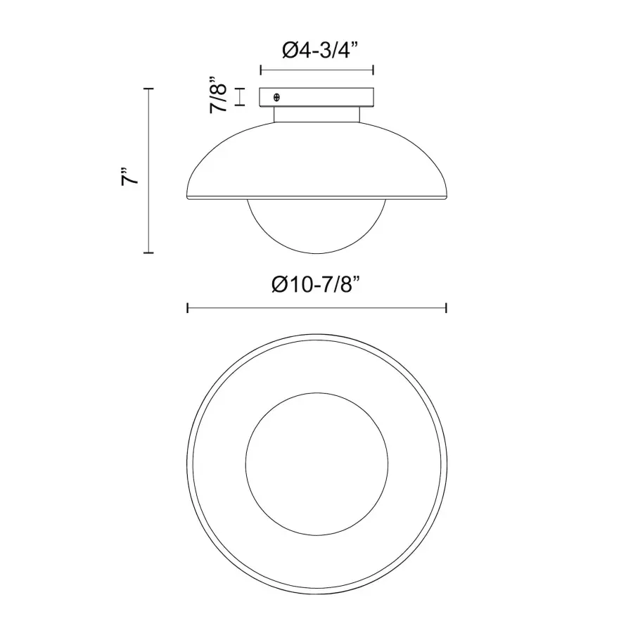 Rubio 12-Inch Flush Mount in Matte Black - Image 14