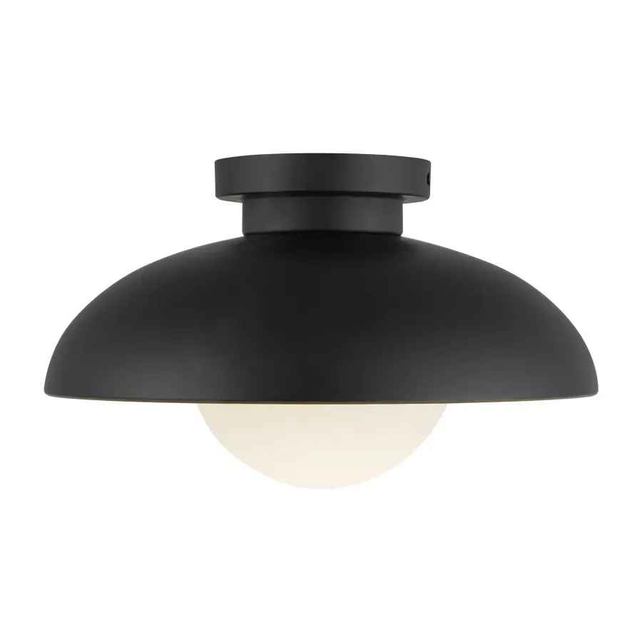 Rubio 12-Inch Flush Mount in Matte Black - Image 6