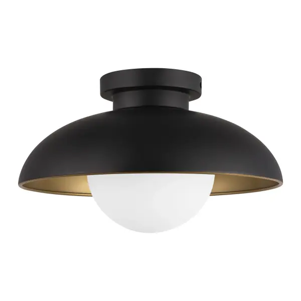 Rubio 12-Inch Flush Mount in Matte Black - Image 8