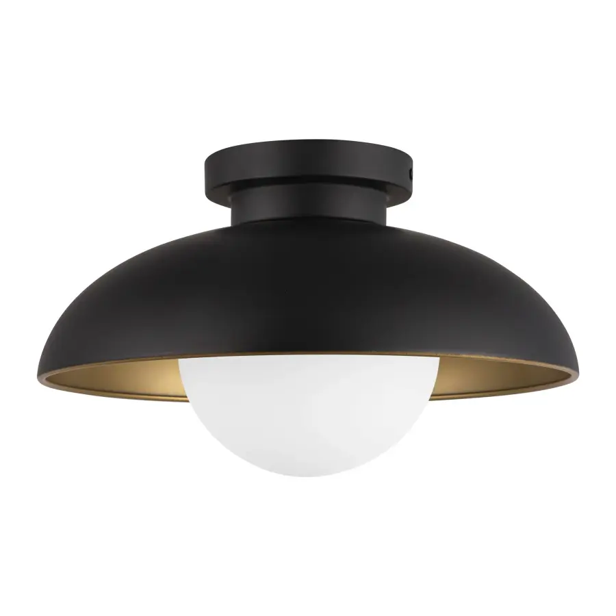 Rubio 12-Inch Flush Mount in Matte Black - Image 8
