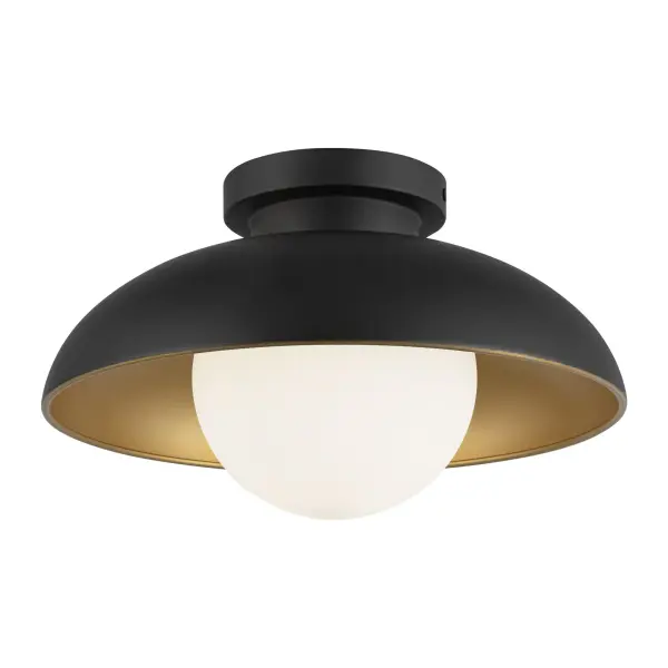 Rubio 12-Inch Flush Mount in Matte Black - Image 9