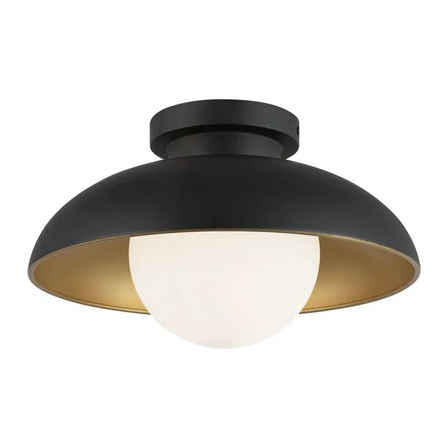 Rubio 12-Inch Flush Mount in Matte Black - Image 9