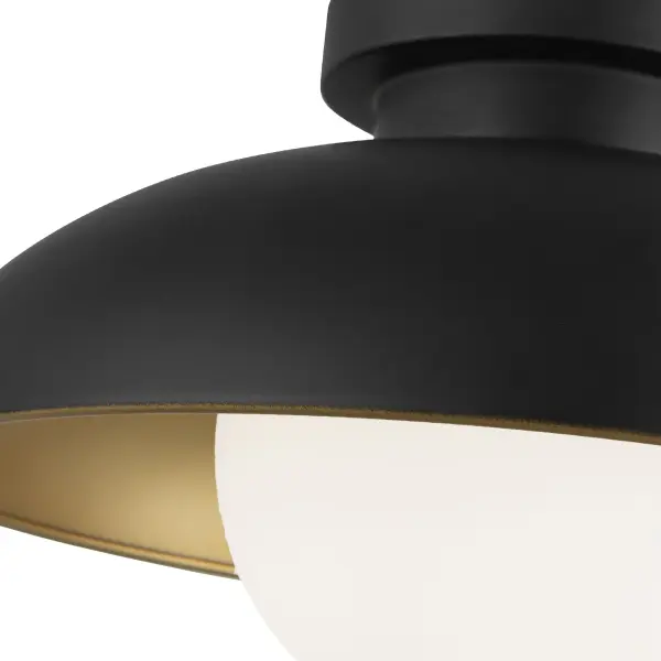 Rubio 12-Inch Flush Mount in Matte Black - Image 10