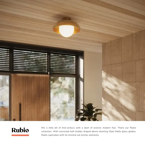 Rubio 16-Inch Flush Mount in Matte Black - Image 13