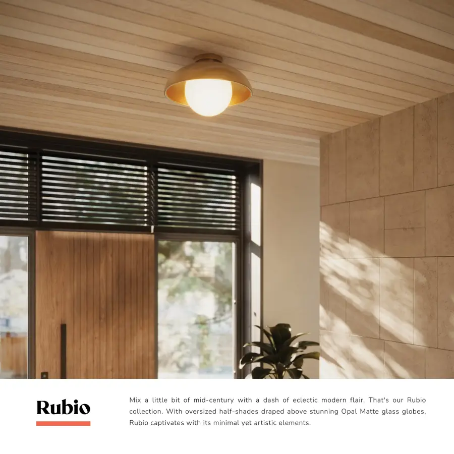 Rubio 16-Inch Flush Mount in Matte Black - Image 13