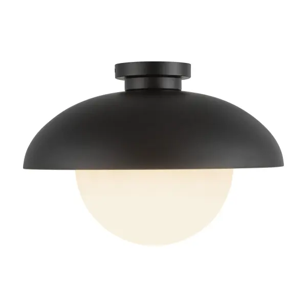Rubio 16-Inch Flush Mount in Matte Black - Image 6