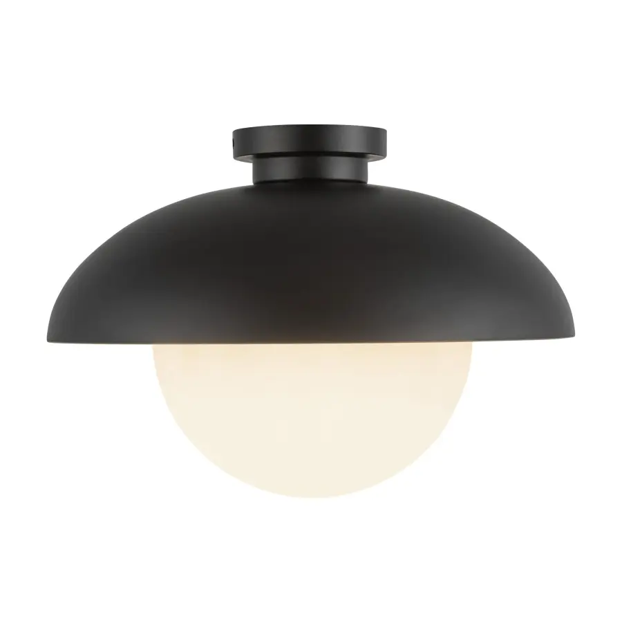 Rubio 16-Inch Flush Mount in Matte Black - Image 6