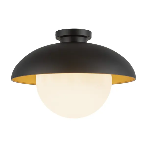 Rubio 16-Inch Flush Mount in Matte Black - Image 7