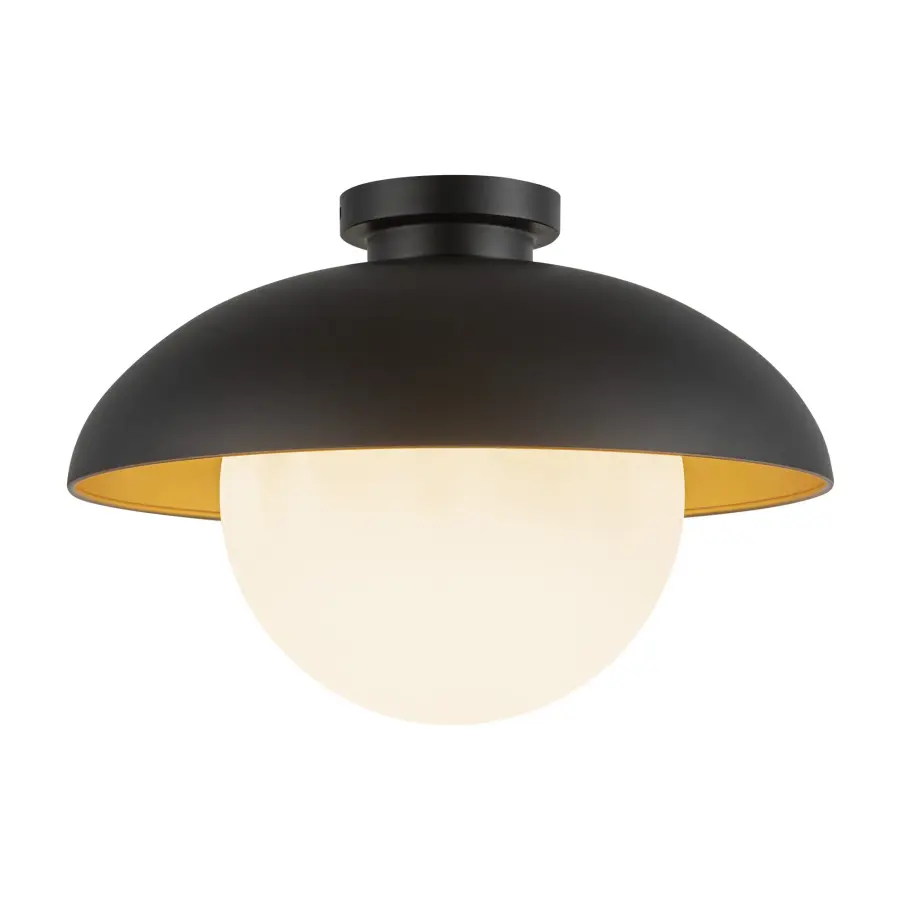 Rubio 16-Inch Flush Mount in Matte Black - Image 7