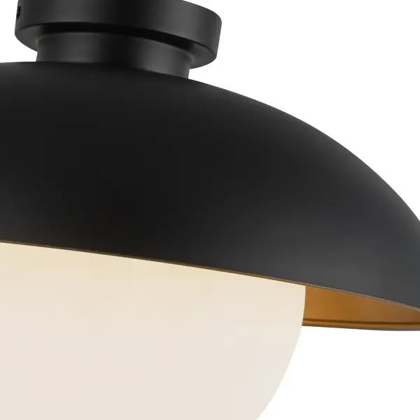 Rubio 16-Inch Flush Mount in Matte Black - Image 10