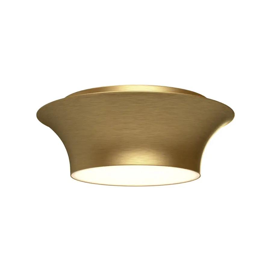 Emiko 13-Inch Flush Mount in Brushed Gold - Image 1