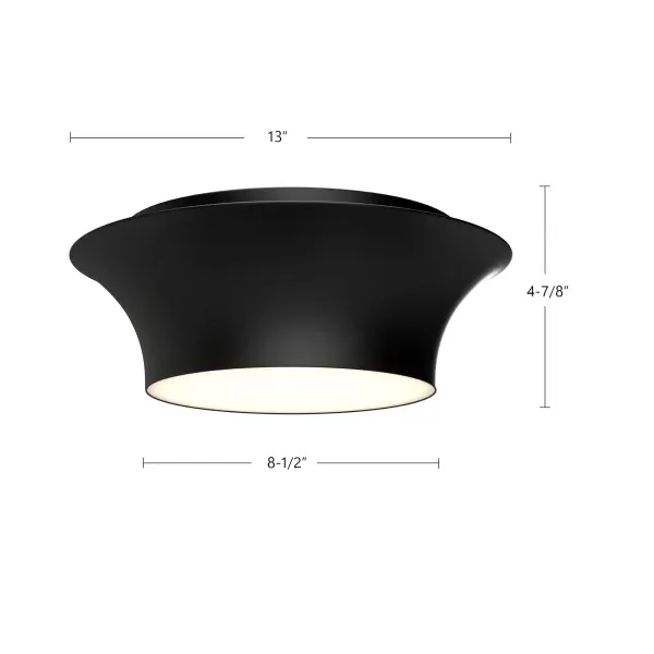 Emiko 13-Inch Flush Mount in Brushed Gold - Image 7