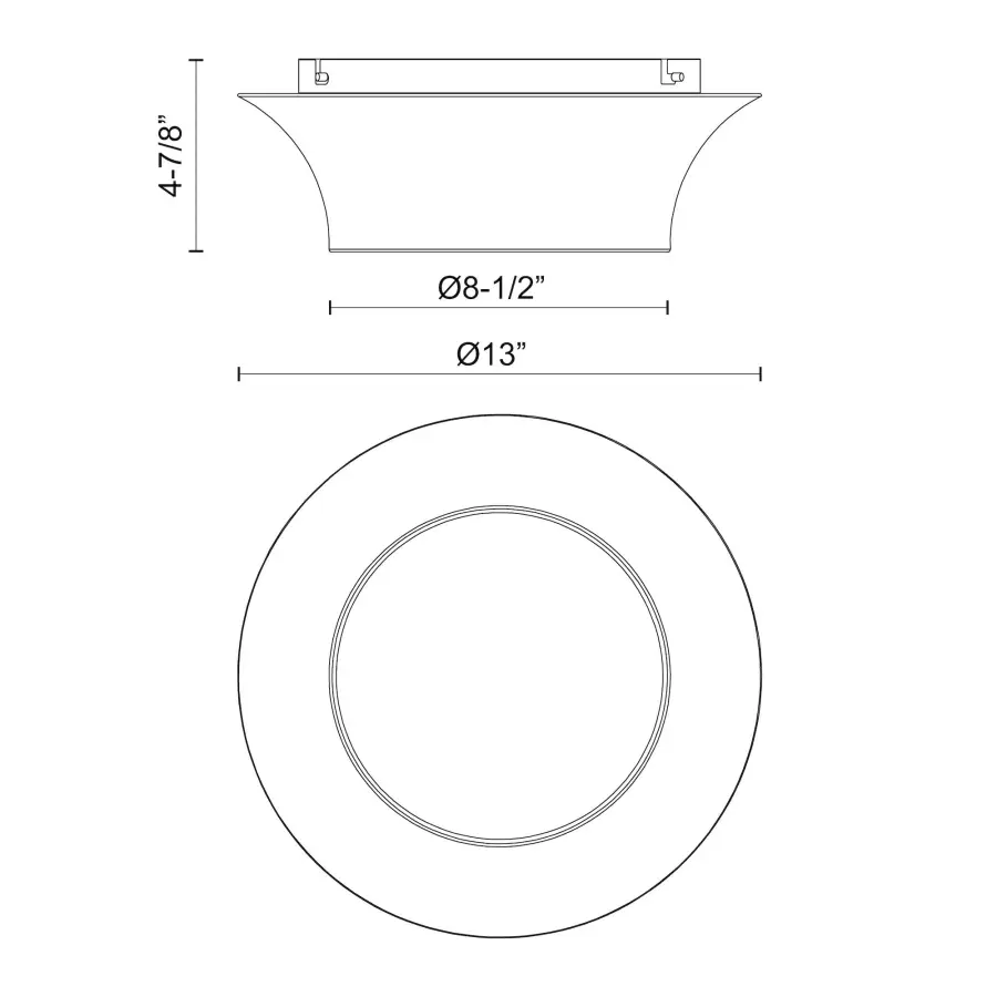 Emiko 13-Inch Flush Mount in Brushed Gold - Image 8