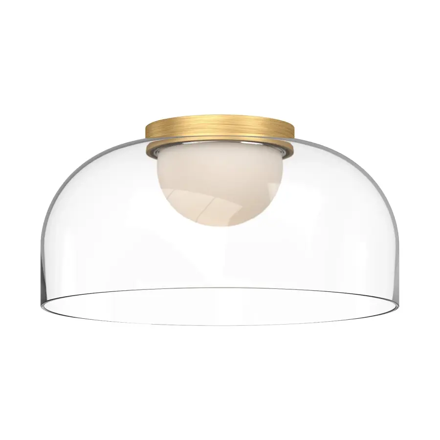 Cedar 12-Inch Flush Mount in Brushed Gold - Image 2