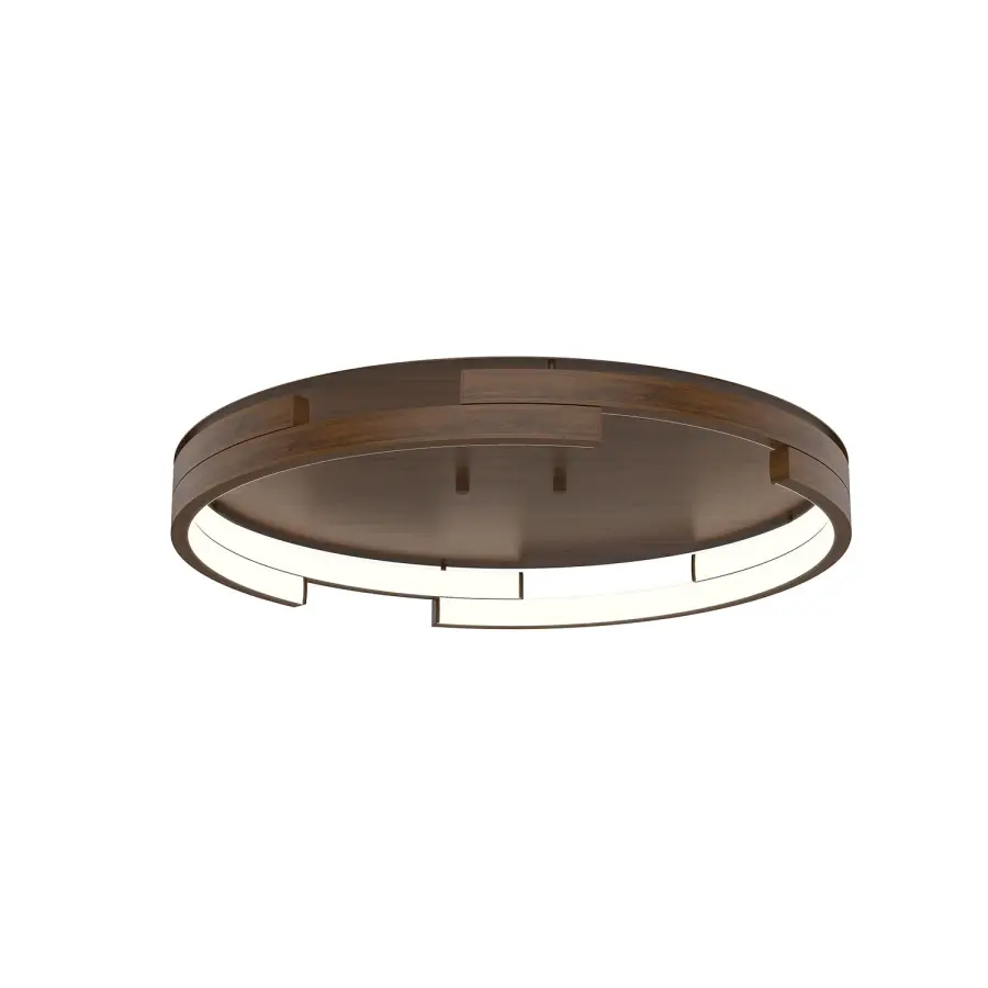 Anello Minor 19" Flush Mount in Walnut - Image 9