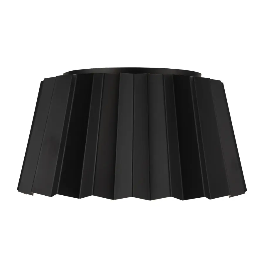 Plisse 14-Inch Flush Mount in Aged Gold - Image 7