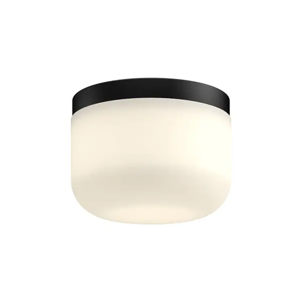 Mel 5-Inch Flush Mount in Matte Black - Image 1