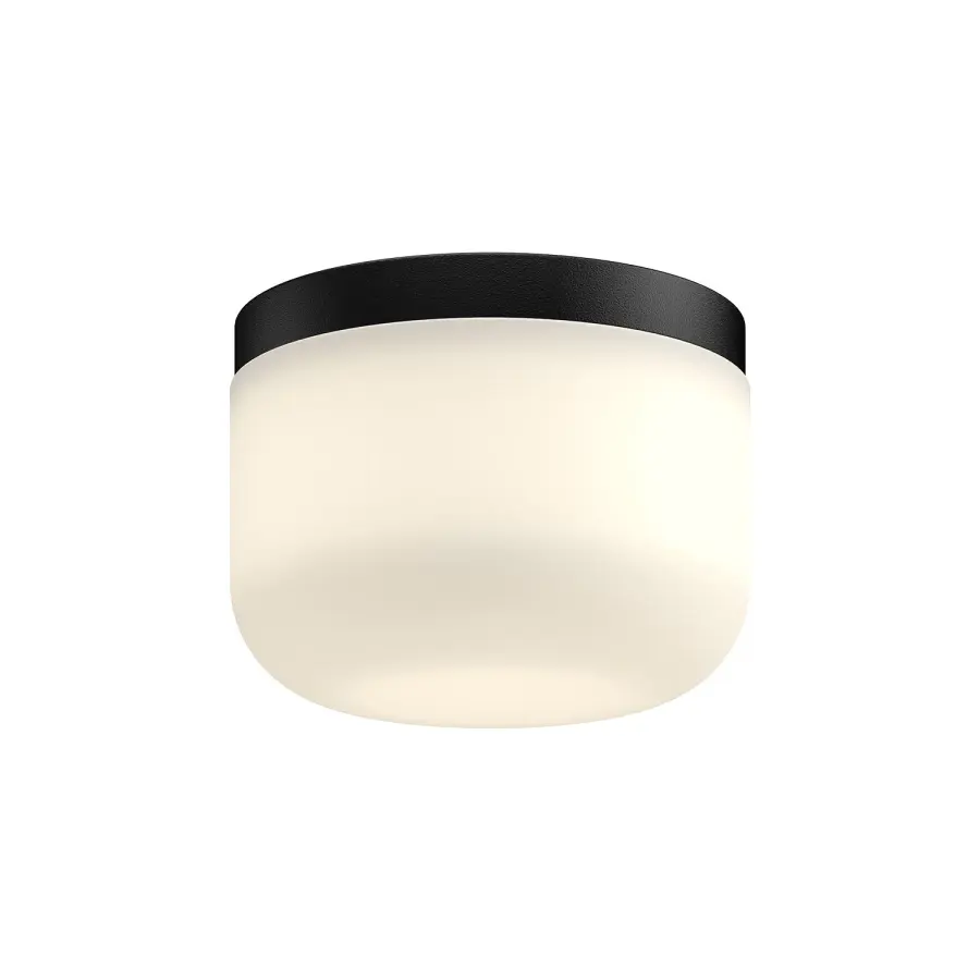 Mel 5-Inch Flush Mount in Matte Black - Image 1