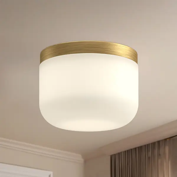 Mel 5-Inch Flush Mount in Matte Black - Image 4