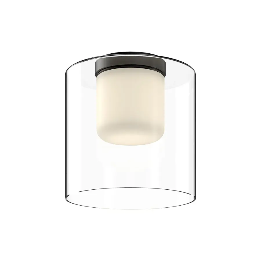 Birch 9-Inch Flush Mount in Matte Black - Image 1