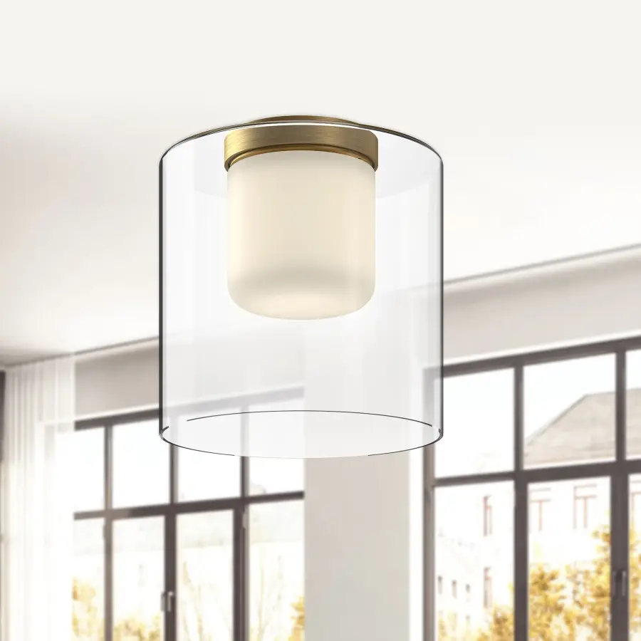 Birch 9-Inch Flush Mount in Matte Black - Image 4