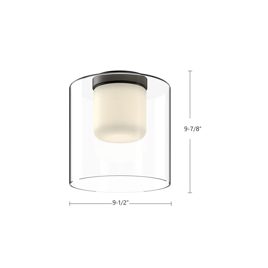 Birch 9-Inch Flush Mount in Matte Black - Image 6