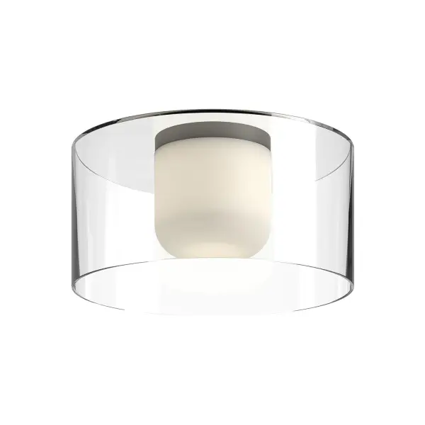 Birch 12-Inch Flush Mount in Brushed Gold - Image 1