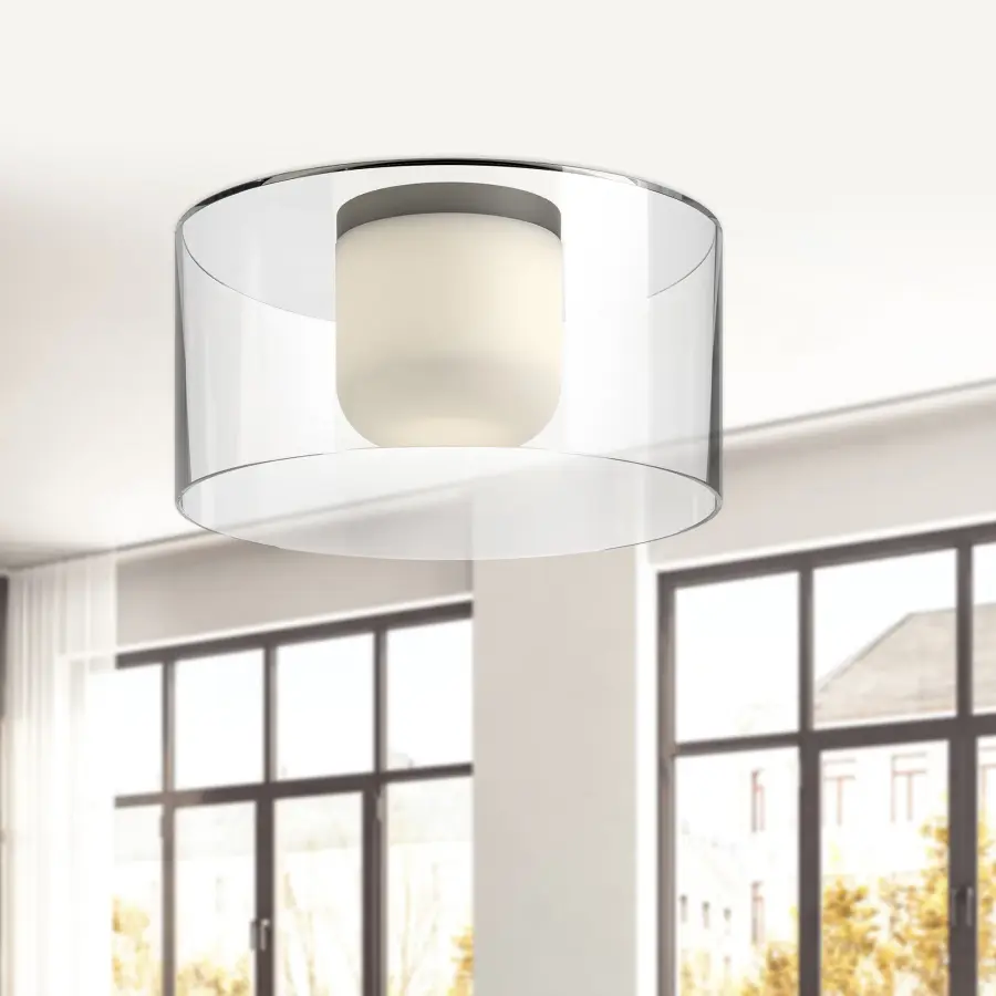 Birch 12-Inch Flush Mount in Brushed Gold - Image 2