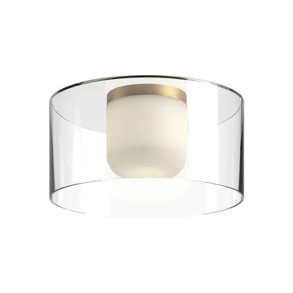 Birch 12-Inch Flush Mount in Brushed Gold - Image 4