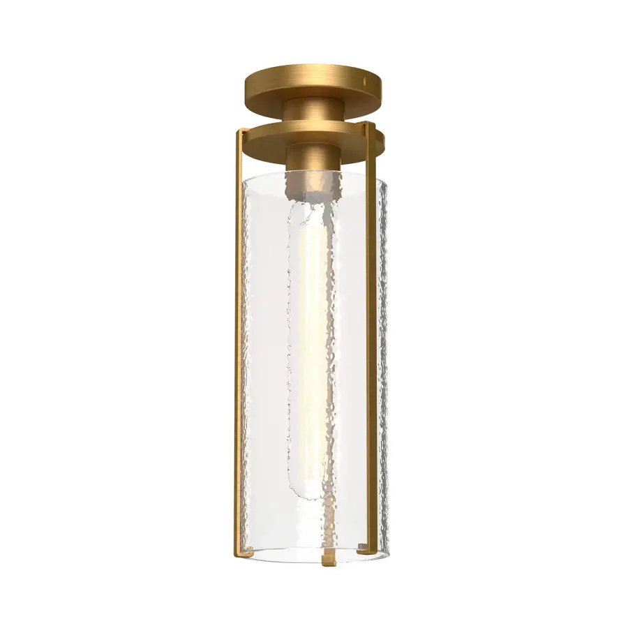 Belmont 5-Inch Flush Mount in Aged Gold - Image 1