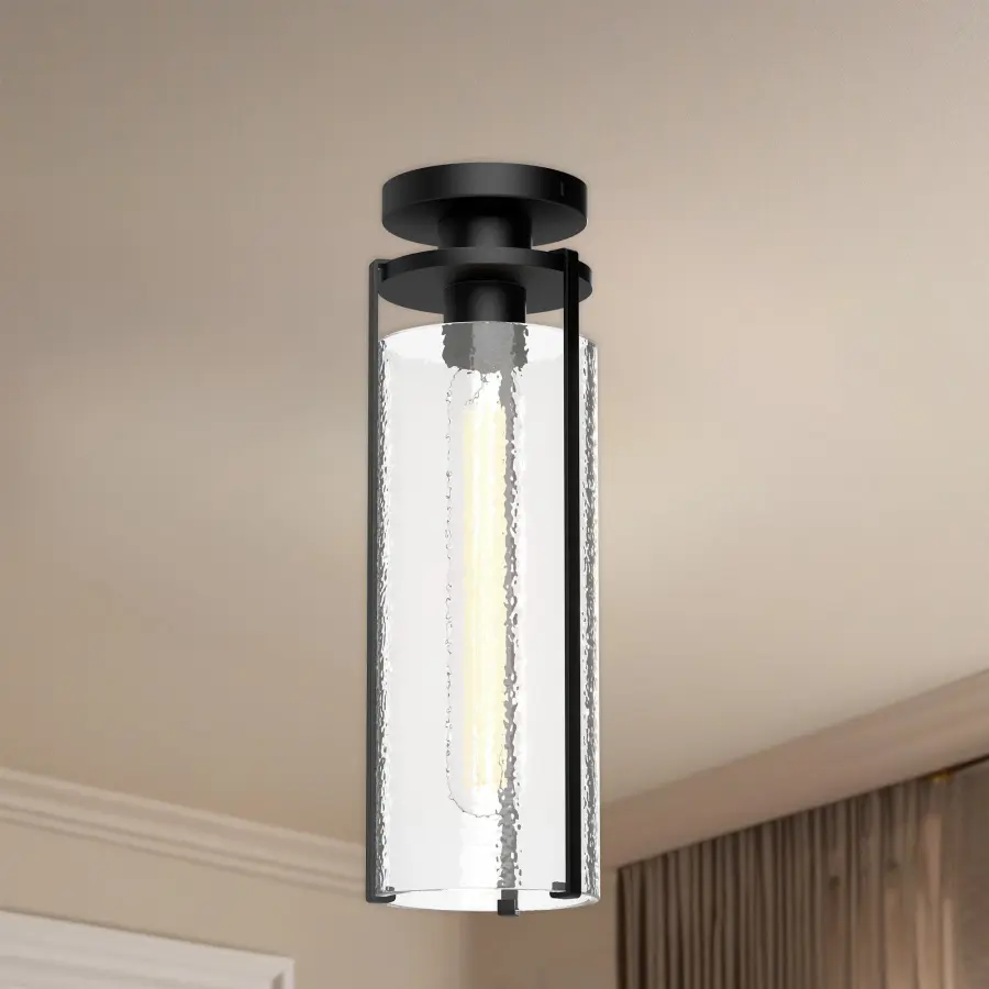 Belmont 5-Inch Flush Mount in Aged Gold - Image 3