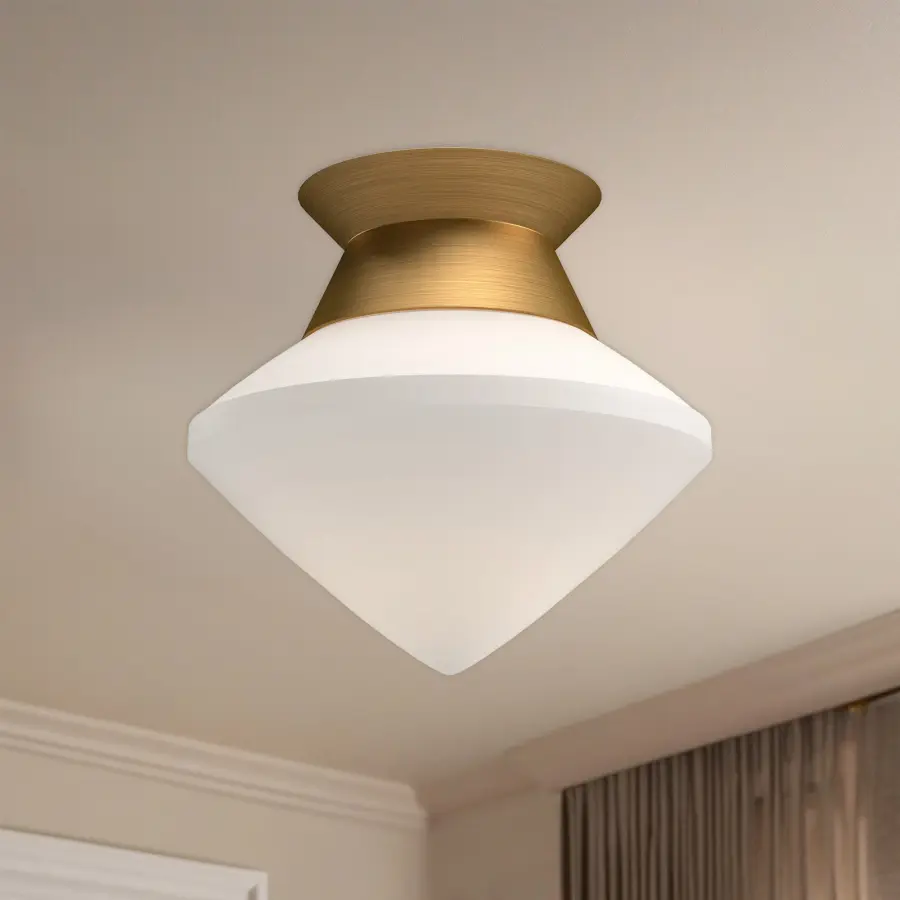 Nora 8-Inch Flush Mount in Brushed Nickel - Image 2