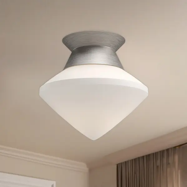 Nora 8-Inch Flush Mount in Brushed Nickel - Image 3