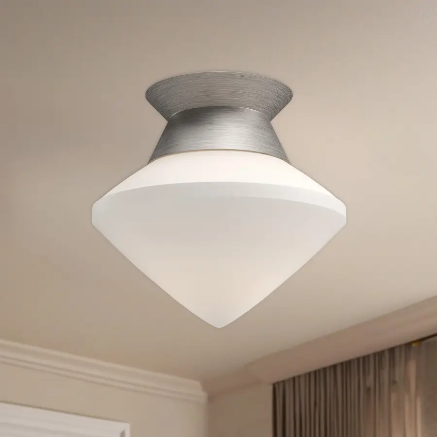 Nora 8-Inch Flush Mount in Brushed Nickel - Image 3