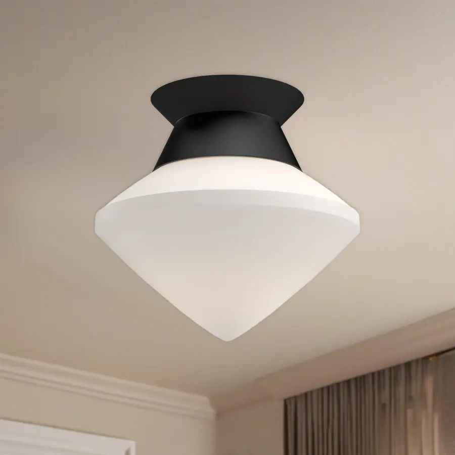 Nora 8-Inch Flush Mount in Brushed Nickel - Image 4