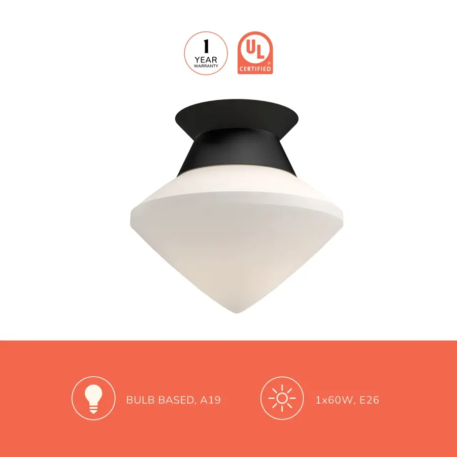 Nora 8-Inch Flush Mount in Brushed Nickel - Image 7