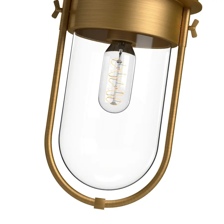 Cyrus 8-Inch Flush Mount in Aged Gold - Image 6