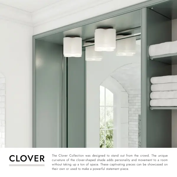 Clover 9-Inch Flush Mount in Matte Black - Image 6