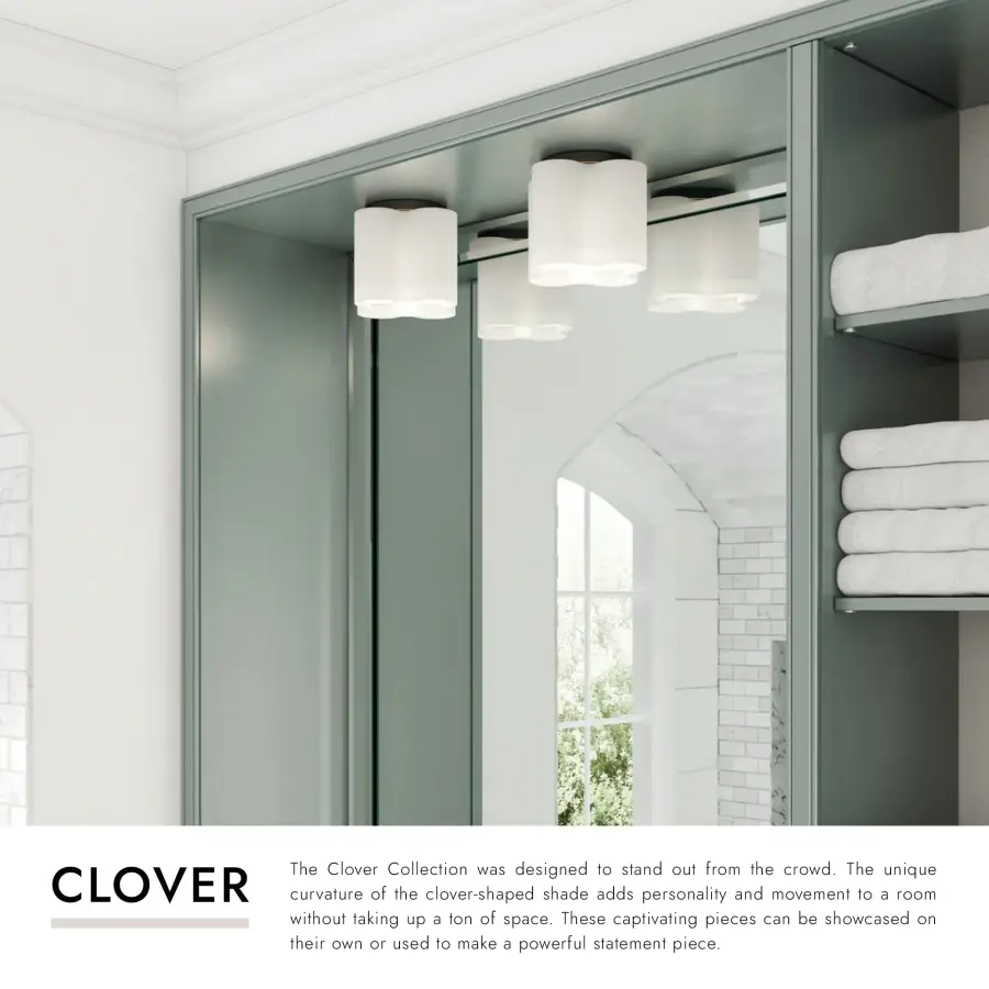 Clover 9-Inch Flush Mount in Matte Black - Image 6