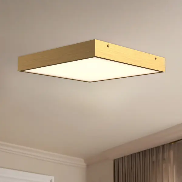 Sydney 11-Inch Flush Mount in Aged Gold - Image 2