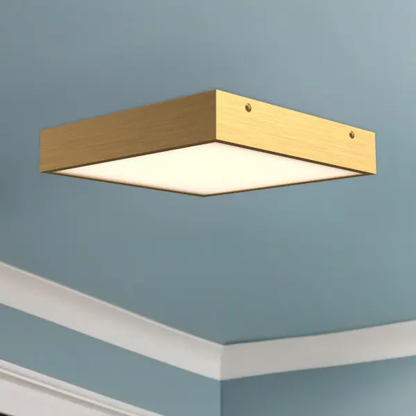 Sydney 14-Inch Flush Mount in Aged Gold - Image 2