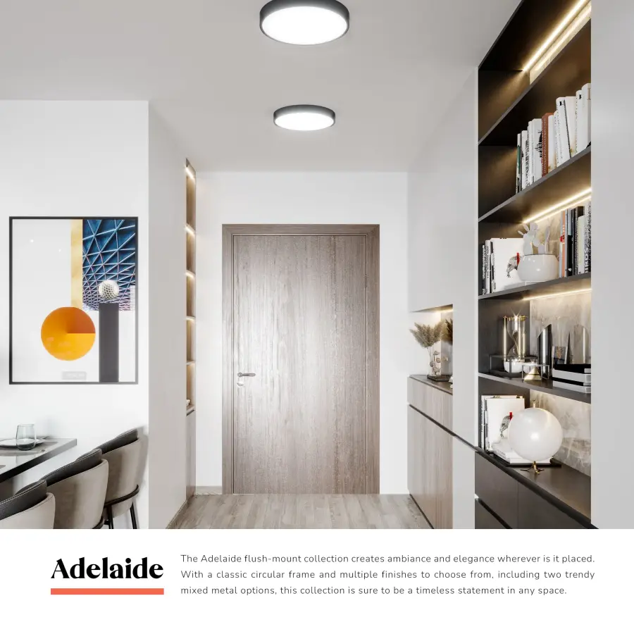 Elegant Flush Mount with Adjustable Color Temperature - Image 13