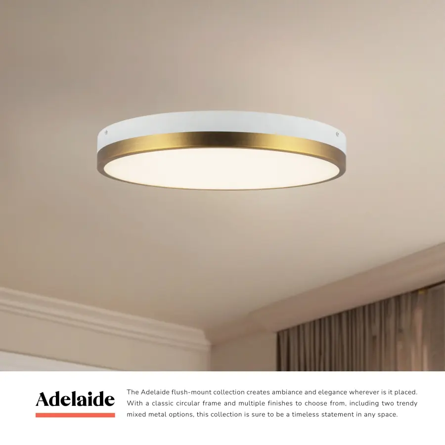 Elegant Mixed Metal Flush Mount with Adjustable Color Temperature - Image 10