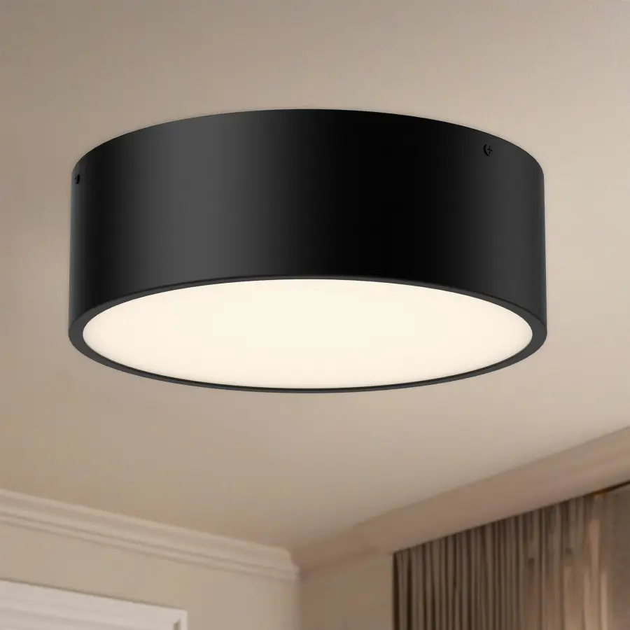 Brisbane 12-Inch Flush Mount in Aged Gold - Image 12