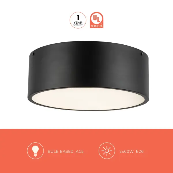 Brisbane 12-Inch Flush Mount in Aged Gold - Image 13
