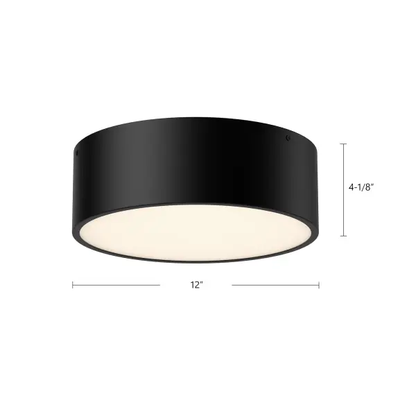Brisbane 12-Inch Flush Mount in Aged Gold - Image 14