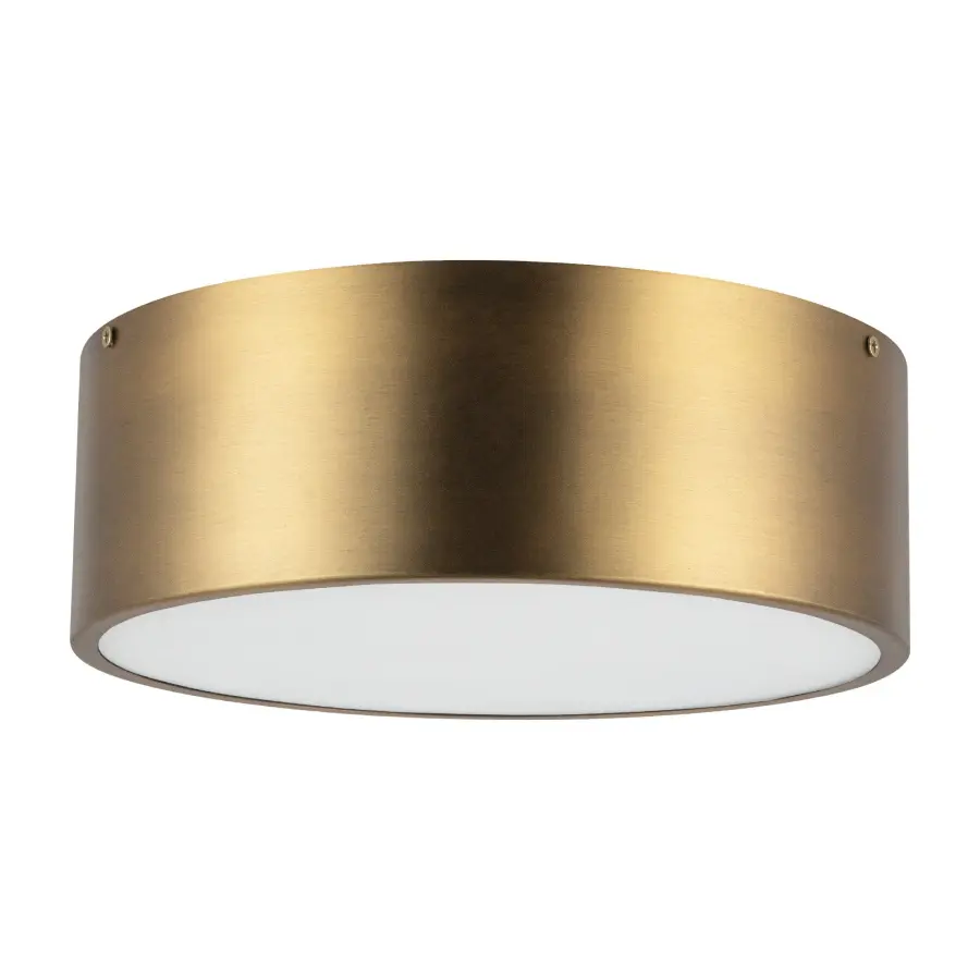 Brisbane 12-Inch Flush Mount in Aged Gold - Image 3
