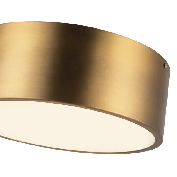 Brisbane 12-Inch Flush Mount in Aged Gold - Image 5