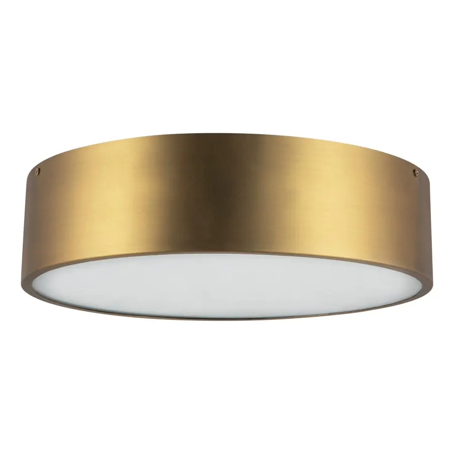 Brisbane 16" Flush Mount in Aged Gold - Image 3